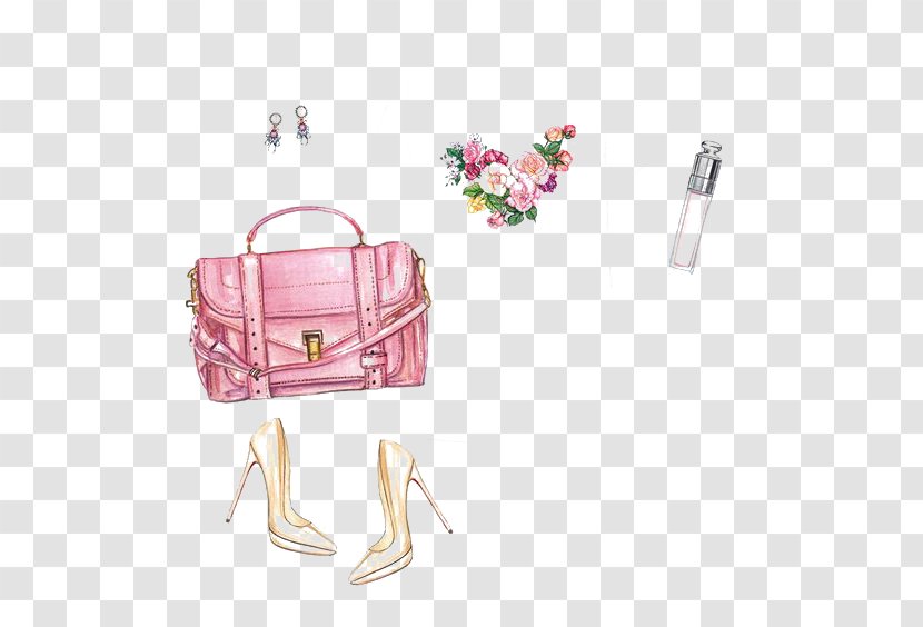 Handbag Chanel Fashion High-heeled Footwear Illustration - Bags Transparent PNG