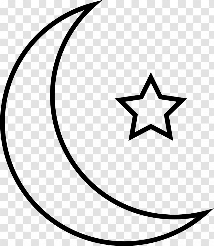 Star And Crescent Symbols Of Islam Polygons In Art Culture - Trademark Transparent PNG