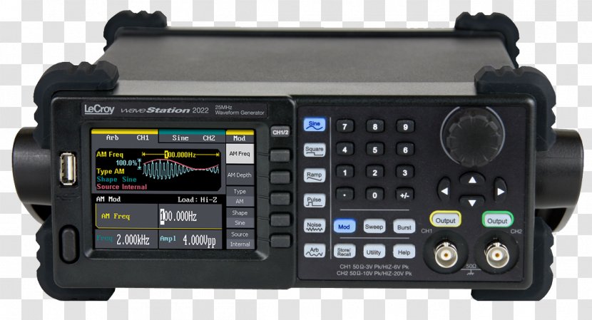 Electronics Teledyne LeCroy Function Generator Arbitrary Waveform Electronic Test Equipment Transparent PNG
