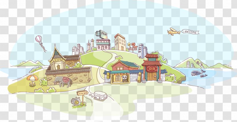 Chinoiserie Architecture - Area - Fairy Tale Castle Transparent PNG