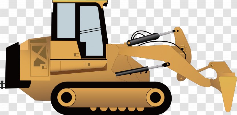 Excavator Bulldozer Heavy Equipment - Municipal Crawler Transparent PNG