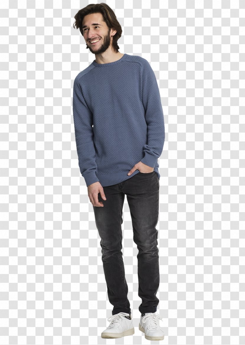 Jeans T-shirt Fashion Clothing Sleeve - Shoulder - Crew Neck Transparent PNG