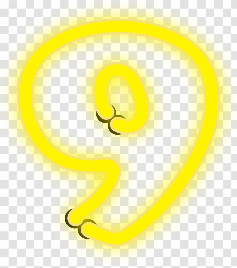 Number Clip Art - Yellow - Openoffice Transparent PNG