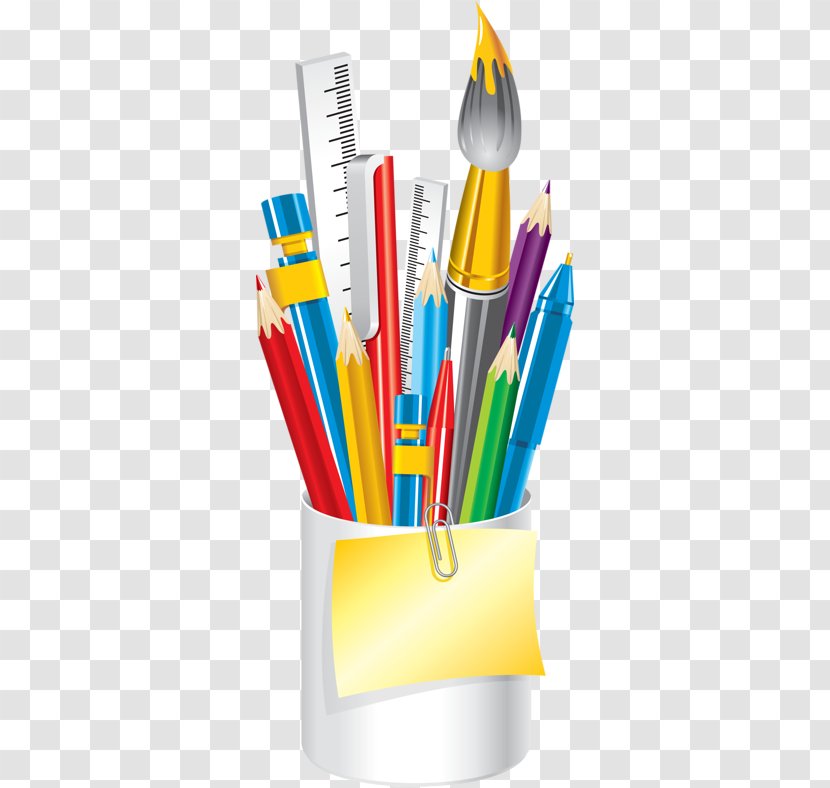 Clip Art School Supplies Vector Graphics - Pencil Case - Clipart Transparent PNG