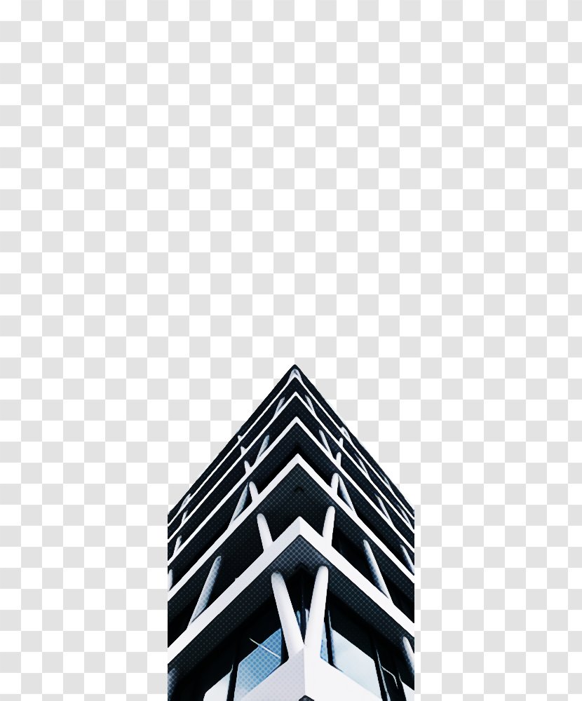 Line Architecture Black-and-white Pattern Symmetry - Metal - Triangle Transparent PNG