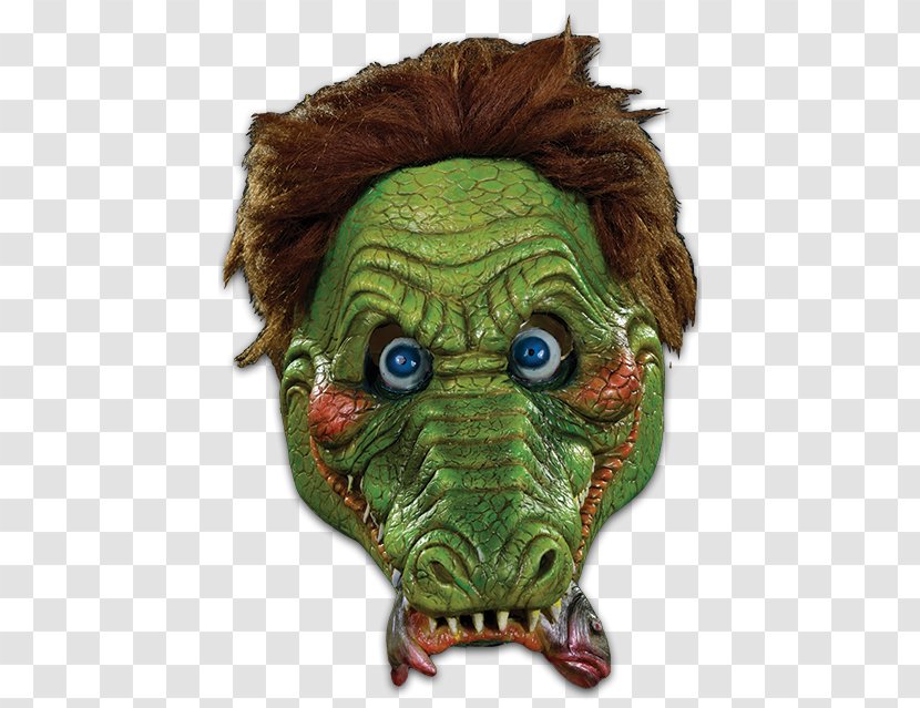 Garbage Pail Kids Halloween Costume Ali Gator Gang Latex Mask - Bony Tony Transparent PNG