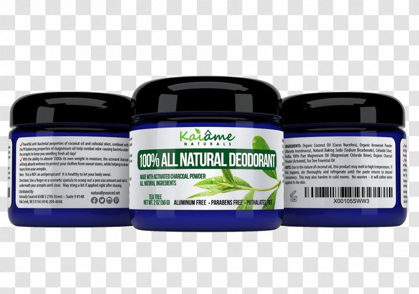 Activated Carbon Deodorant Powder Sodium Bicarbonate Charcoal - Oil - Tree Tea Transparent PNG