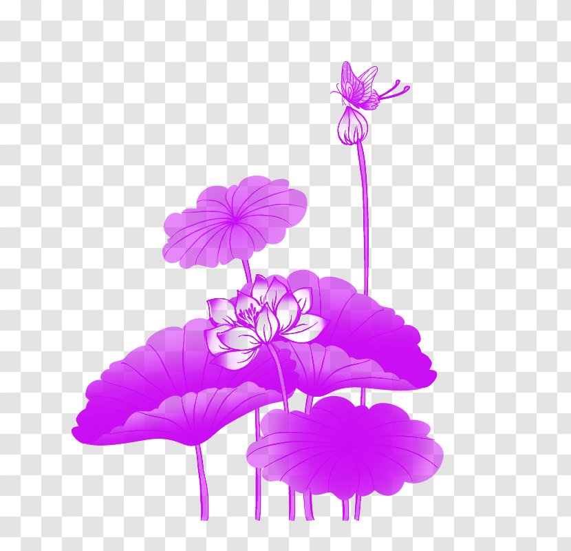 Ink Wash Painting Desktop Wallpaper Image Sacred Lotus - Plant - Lilac Transparent PNG