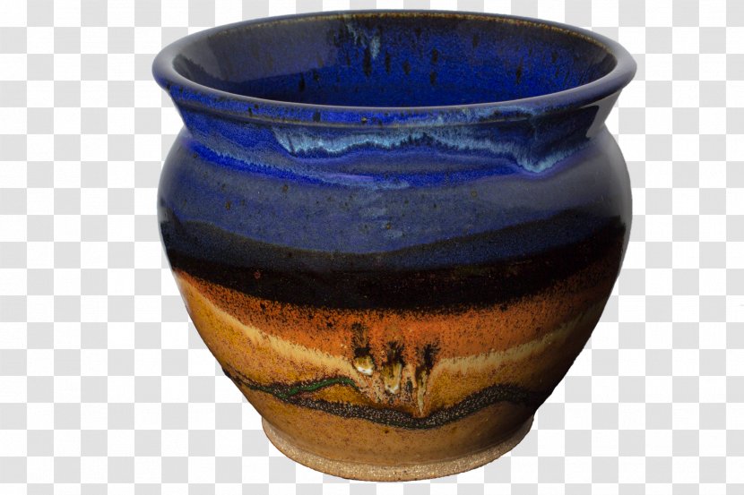 Ceramic Pottery Vase Cobalt Blue - Artifact Transparent PNG