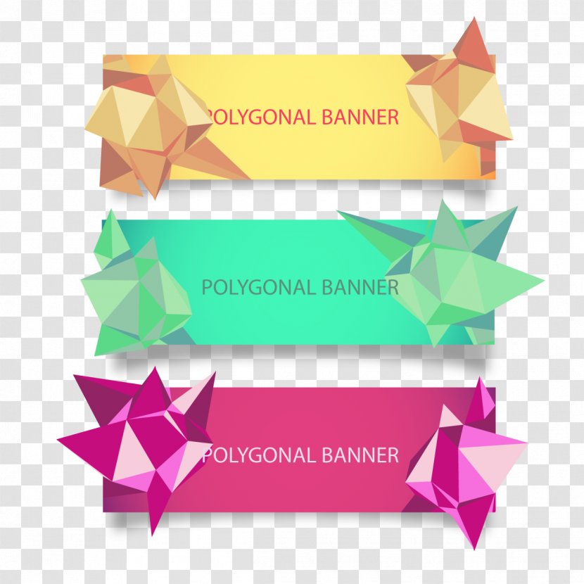 Polygon Web Banner Euclidean Vector Download - Text File - Bar Section Transparent PNG