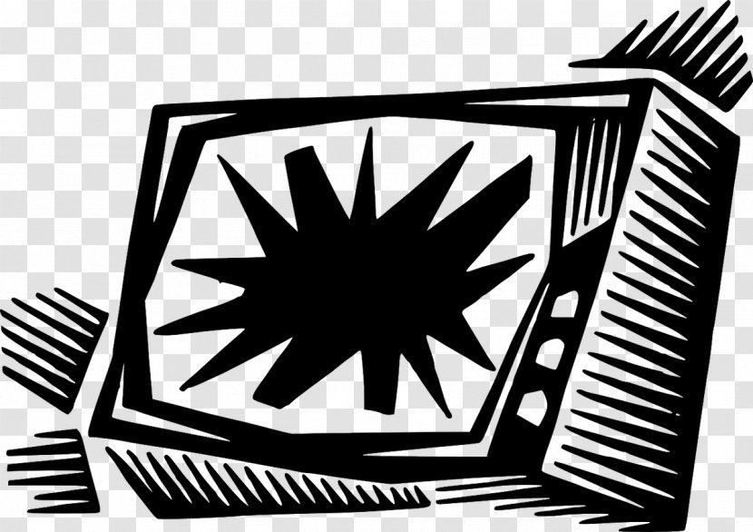 Television Clip Art - Black And White - Tv Icon Transparent PNG