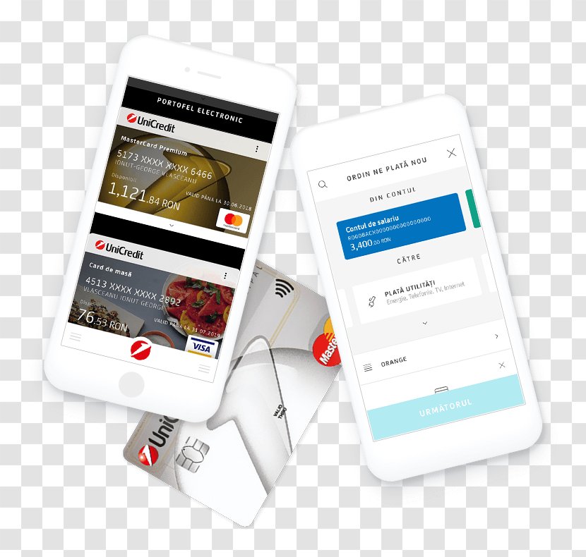 UniCredit Bank Romania Credit Card Mobile Banking - Unicredit Transparent PNG