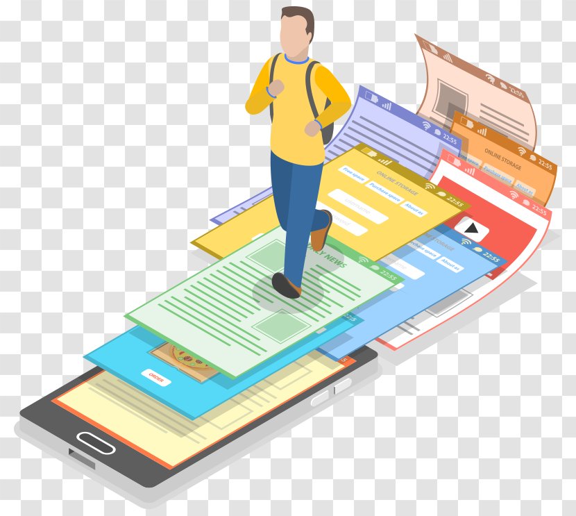 Isometric Projection Flat Design - Yellow - Technology Transparent PNG