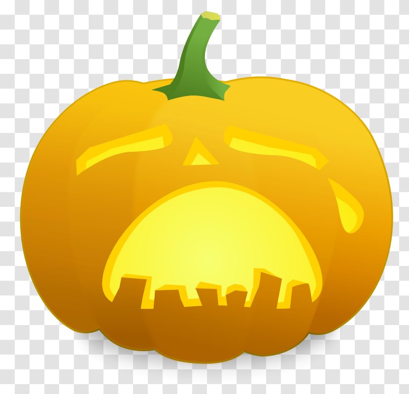 Jack-o'-lantern Halloween Clip Art - Food - Sad People Pics Transparent PNG