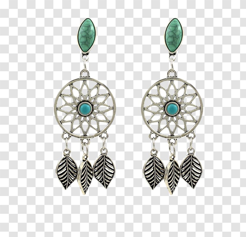 Earring Turquoise Bohemianism Boho-chic Charms & Pendants - Cabochon - Bohemian Style Pattern Transparent PNG