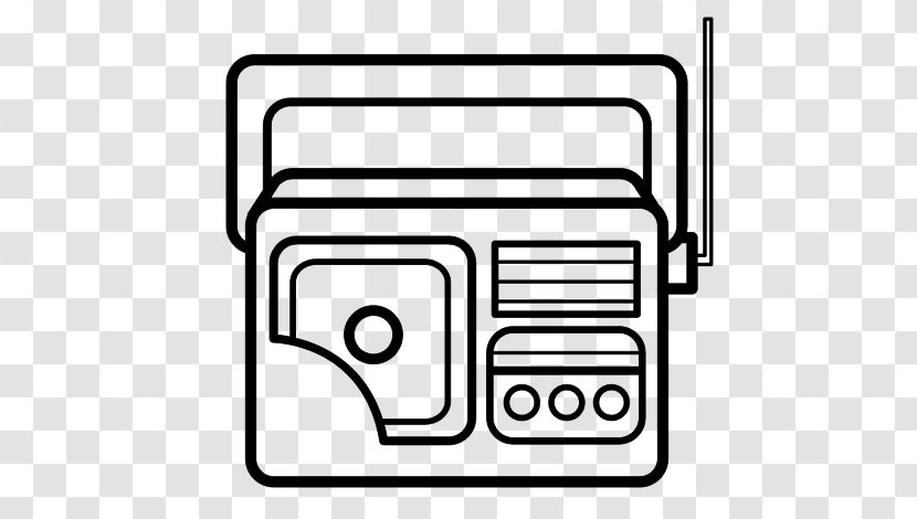 Drawing Radio Station Receiver Coloring Book - Watercolor Transparent PNG