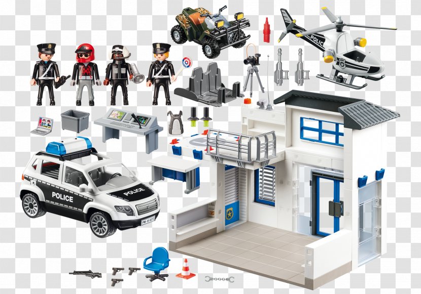 Police Station Playmobil Officer Car Transparent PNG