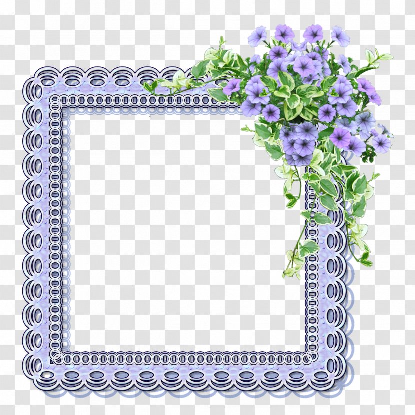 Picture Frames Clip Art - Purple - Blue Frame Transparent PNG