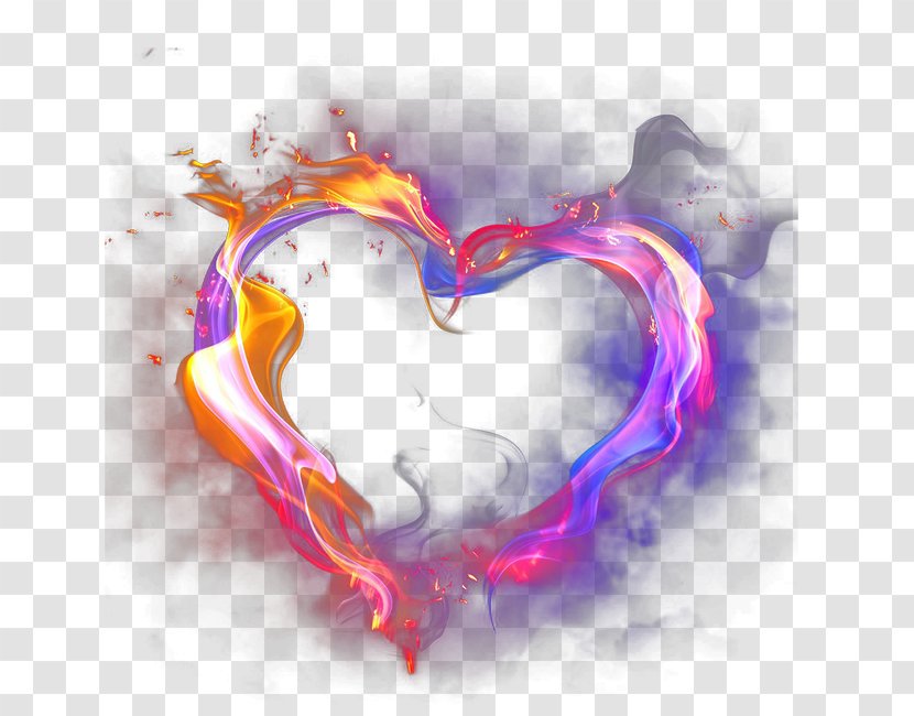 Light Flame Heart - Flower Transparent PNG