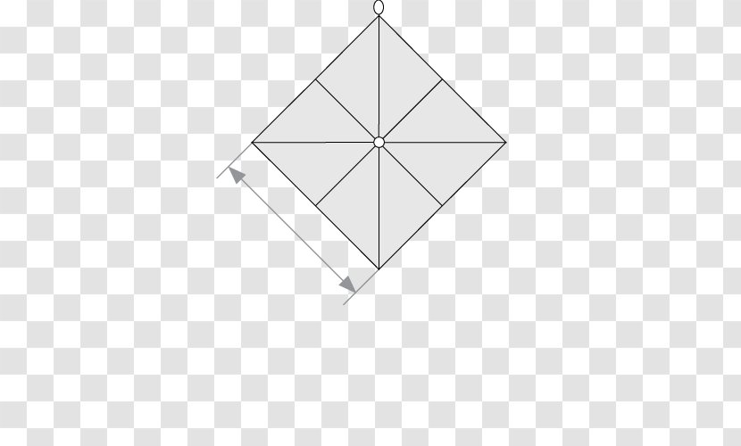 Triangle Point Area White - Symmetry - Umbrella Top View Transparent PNG