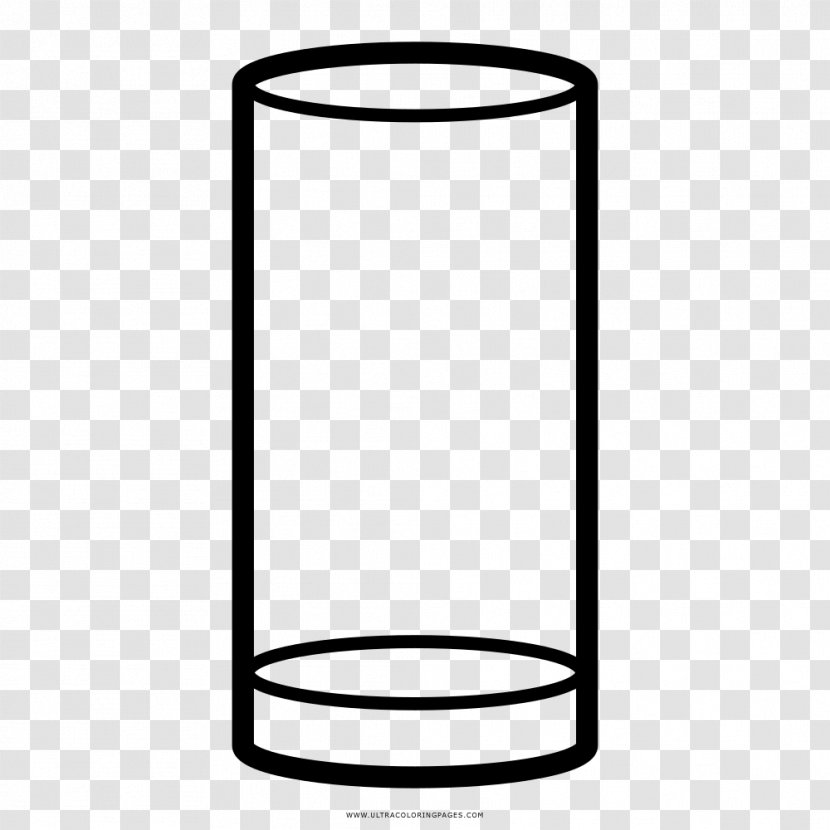 Drawing Table-glass Cup Coloring Book - Black And White Transparent PNG