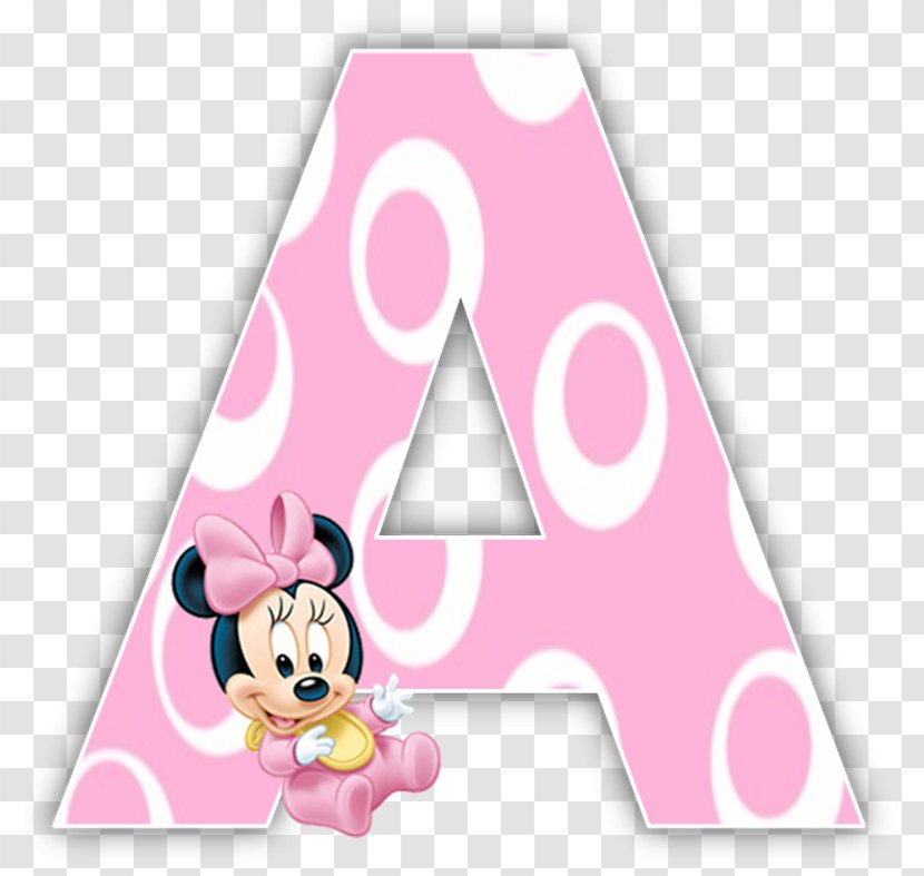 Minnie Mouse Letter Latin-script Alphabet - Infant Transparent PNG