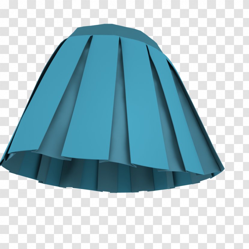 Pleat Handkerchief Skirt Clothing Wrap - Aqua - Dynamic Pattern Transparent PNG
