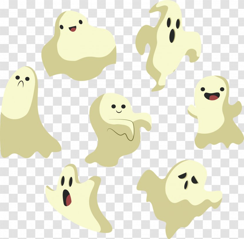 Halloween Ghost Clip Art - Emoticon - Lovely Pattern Transparent PNG