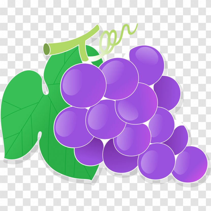 Grape Cartoon Drawing - Purple Grapes Transparent PNG