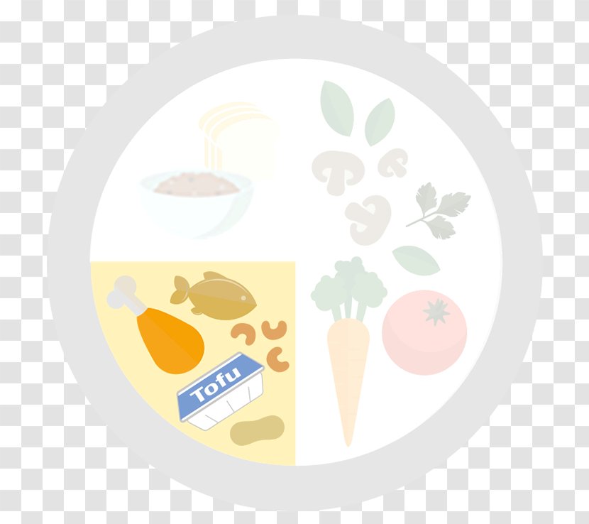 Circle Pattern - Yellow - Beef Plate Transparent PNG