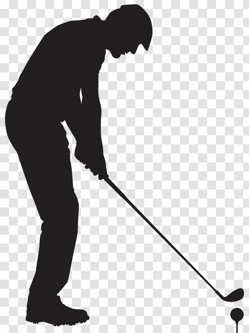 Golf Silhouette Clip Art - Golfer - Man Playing Image Transparent PNG