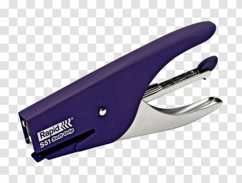 Paper Stapler Office Staples - Purple - Pliers Transparent PNG