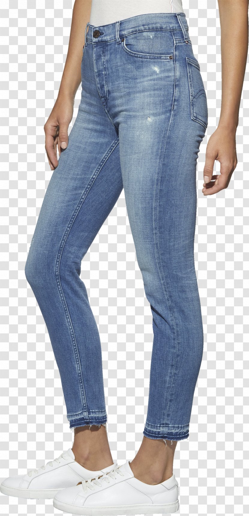 Jeans Denim Leggings Slim-fit Pants Waist - Silhouette Transparent PNG