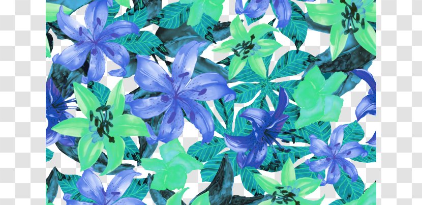 Lilium Blue - Flower - Beautiful Lily Background Material Transparent PNG