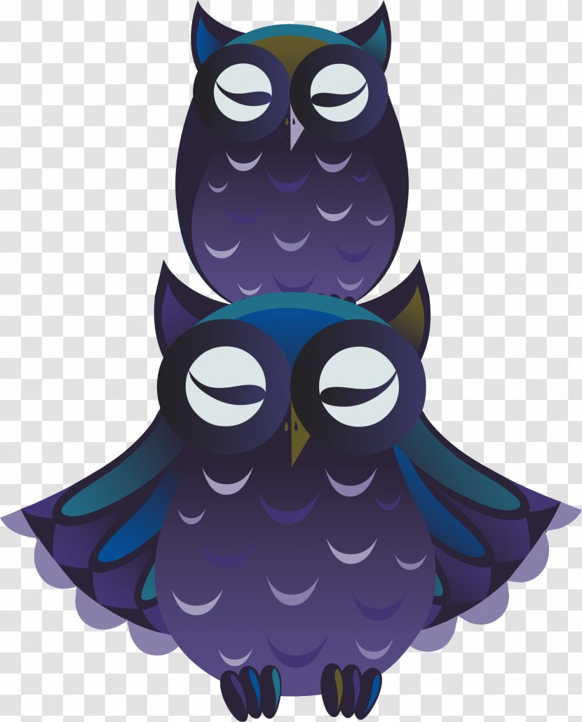 Owl T-shirt Purple - Bird Transparent PNG