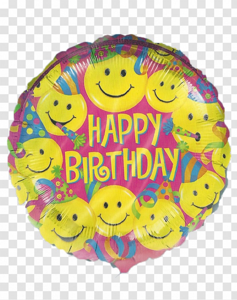Mylar Balloon Birthday Smiley BoPET Transparent PNG