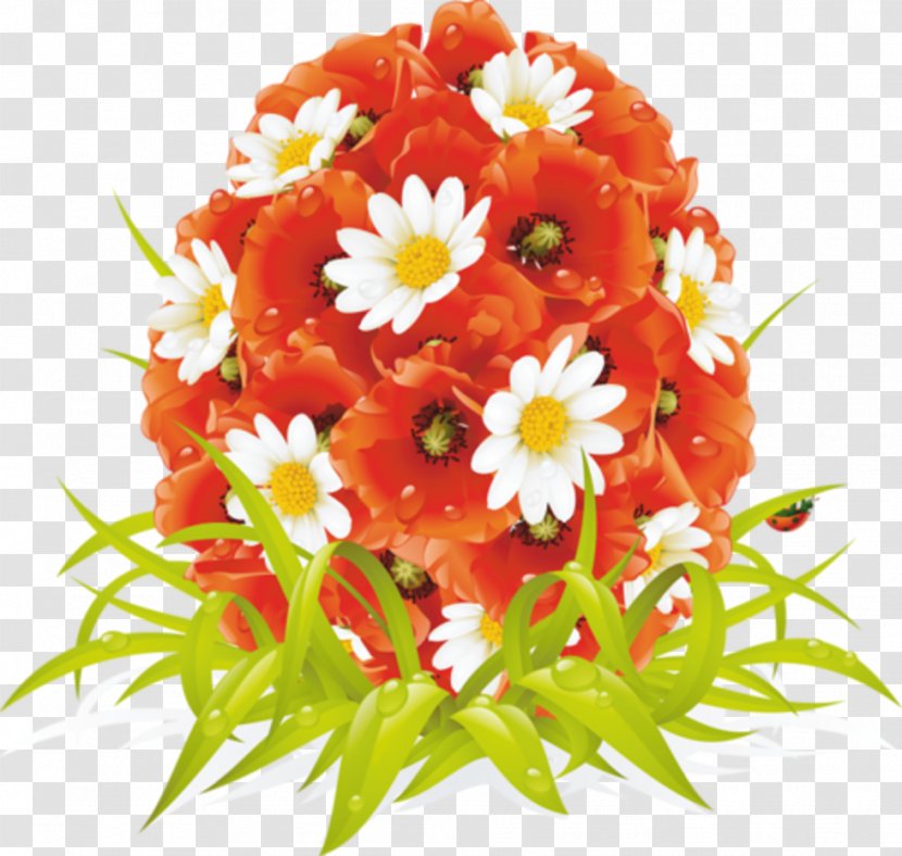 Easter Egg Flower Floral Design - Chrysanths Transparent PNG