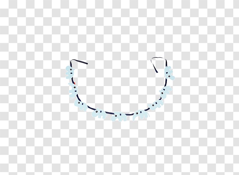 Necklace Garland Blue Jewellery Bracelet - Jewelry Making Transparent PNG