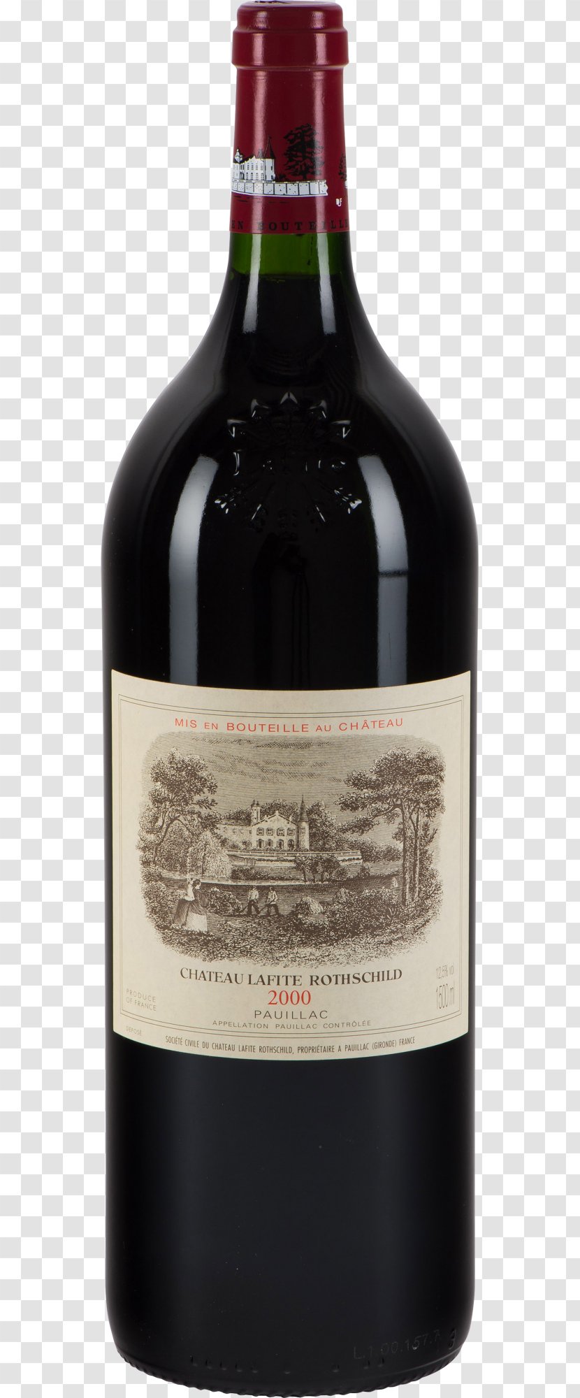 Château Cheval Blanc Wine Cabernet Sauvignon Merlot Franc - Bottle Transparent PNG