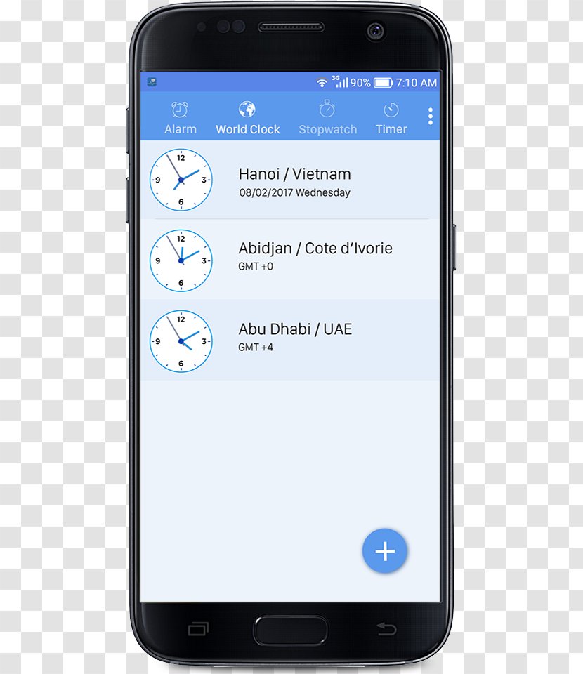 Feature Phone Smartphone Mobile Phones Android - Communication Device - Alarm Clock And Time Map Transparent PNG