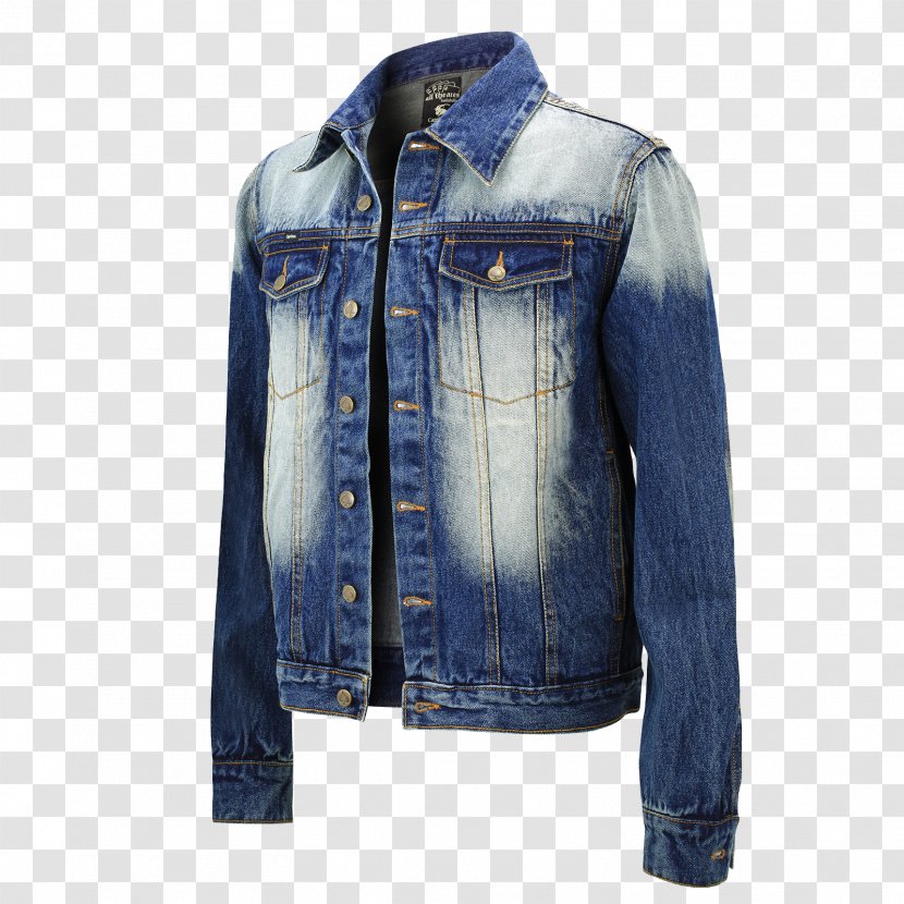 T-shirt Jeans Leather Jacket Jean - Stone Washing Transparent PNG