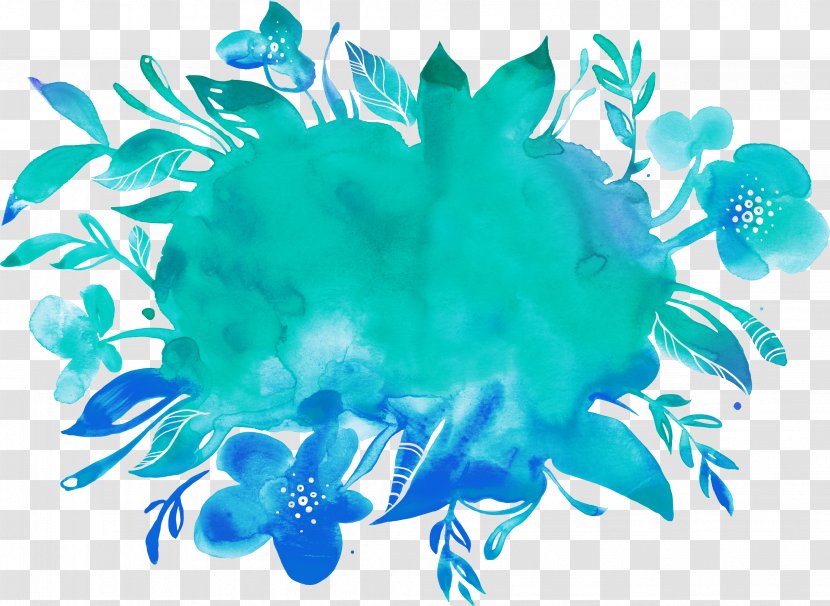 Watercolor Painting Clip Art Blue - Nest Clipart Transparent PNG