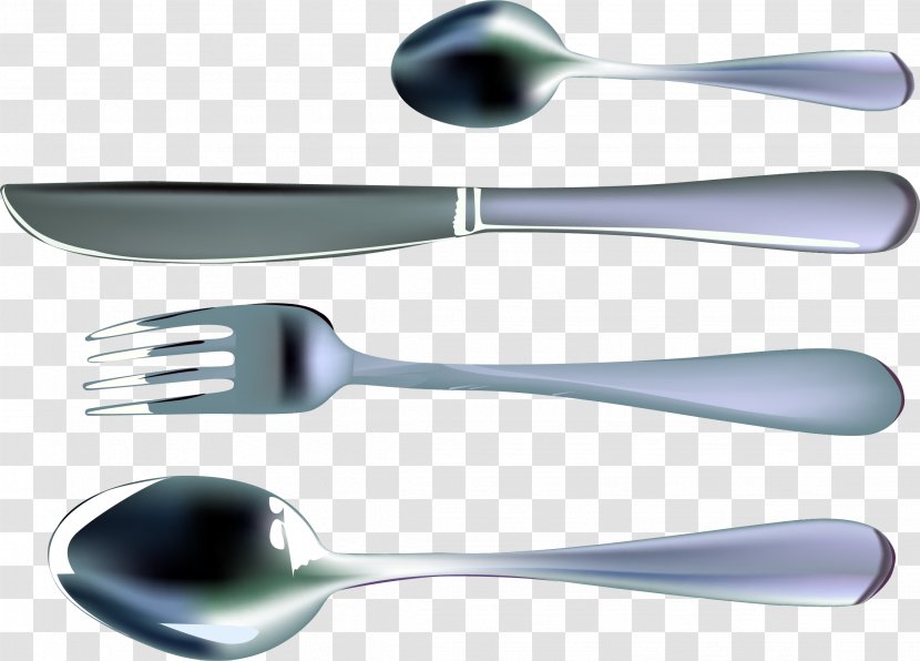 Knife Fork Soup Spoon - Vecteur - Metal And To Avoid The Material Picture Transparent PNG