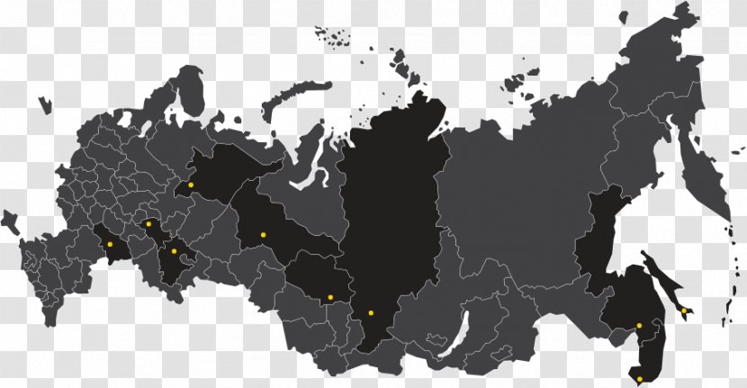 Federal Subjects Of Russia Map Company Europe - Tree Transparent PNG