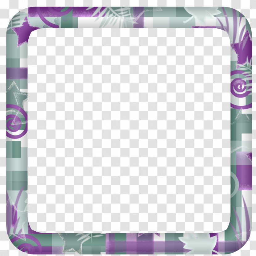 Picture Frames Digital Scrapbooking Paper - Purple - Square Frame Transparent PNG