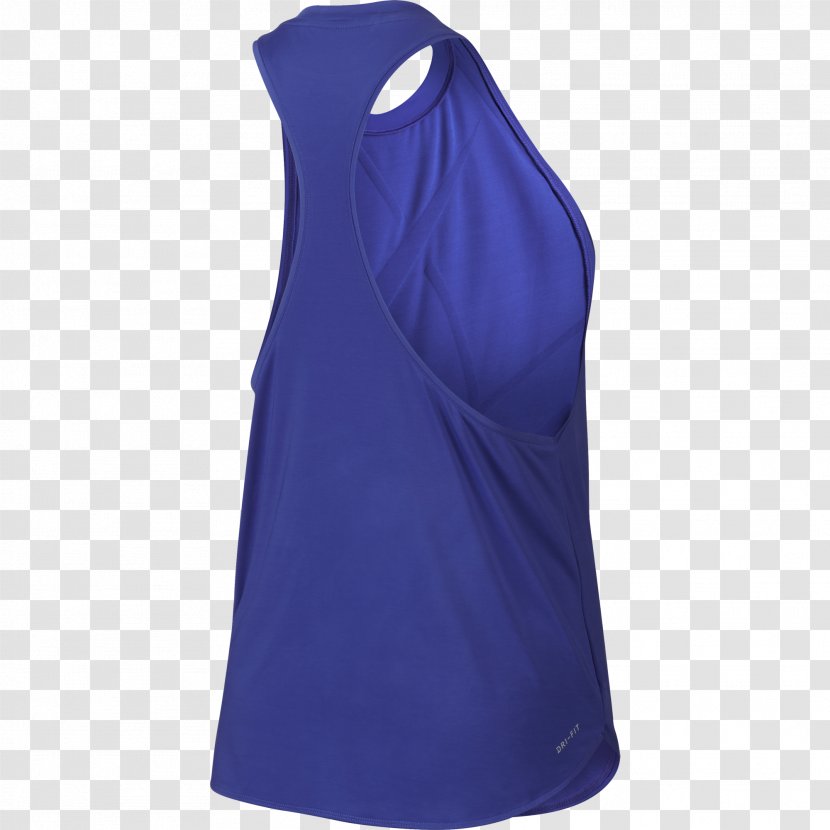 Sleeveless Shirt Shoulder Gilets - Electric Blue Transparent PNG