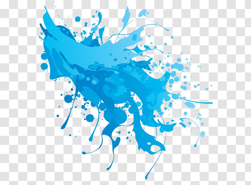 Graphic Design Clip Art - Sky - Blue Splash Transparent PNG