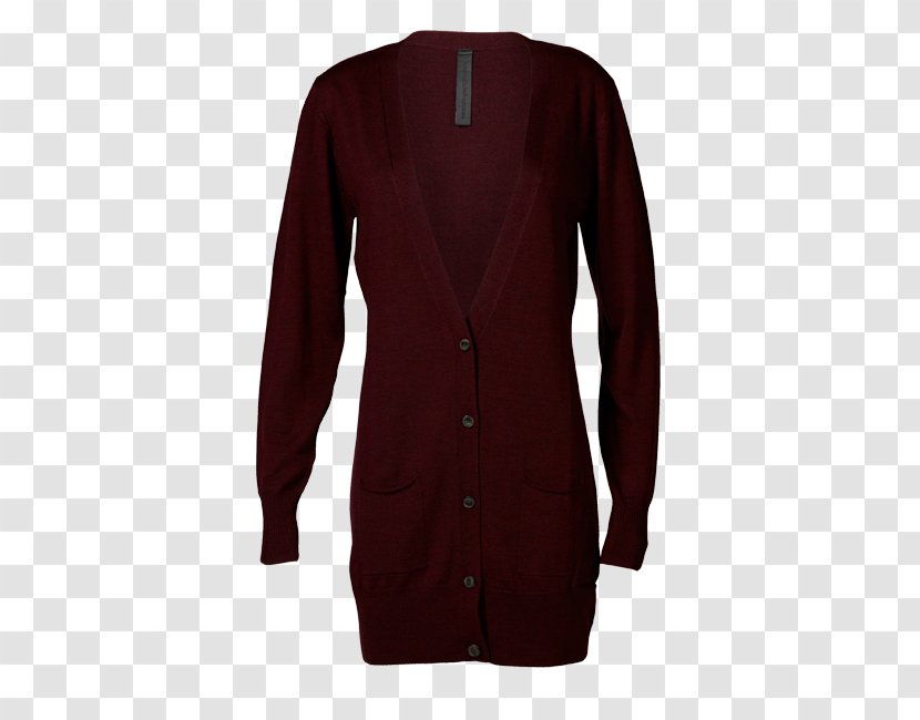 Cardigan Neck Sleeve Maroon - Longbilled Curlew Transparent PNG