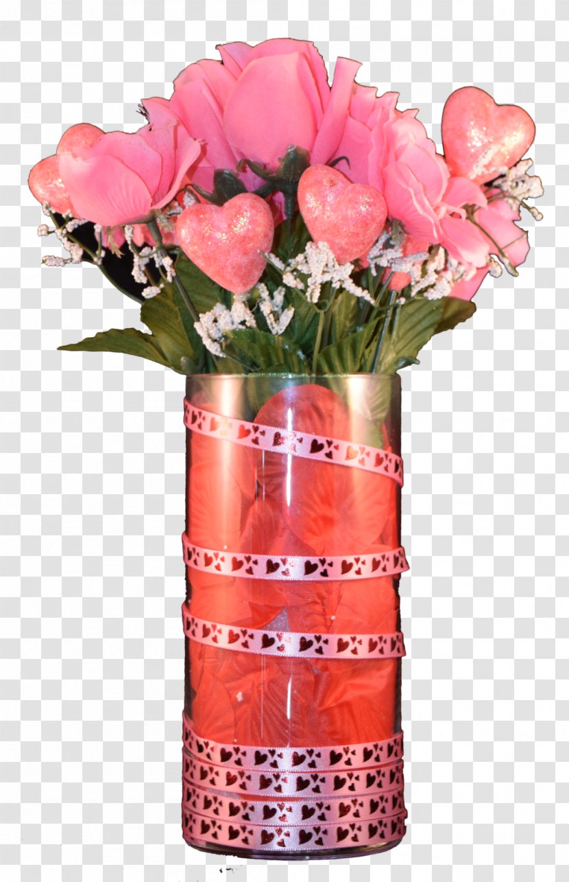 Garden Roses Floral Design Vase Cut Flowers - Rose Transparent PNG