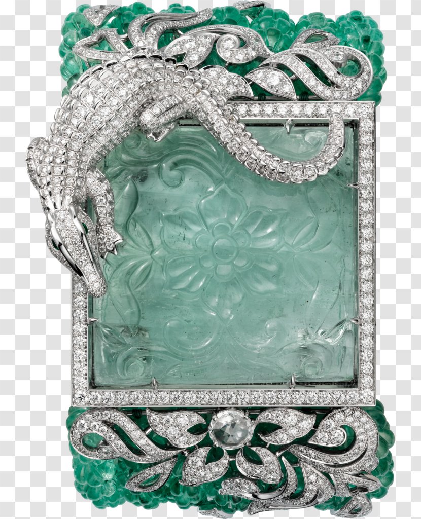 Emerald Cartier Jewellery Watch Bracelet - Model Transparent PNG
